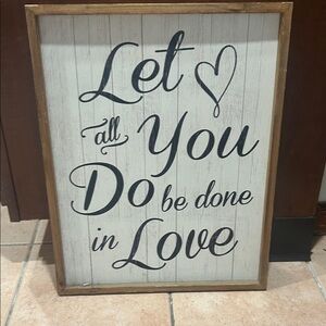 Studio Decor Black Script Love Wall Art